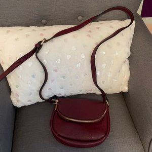 Burgundy crossbody bag